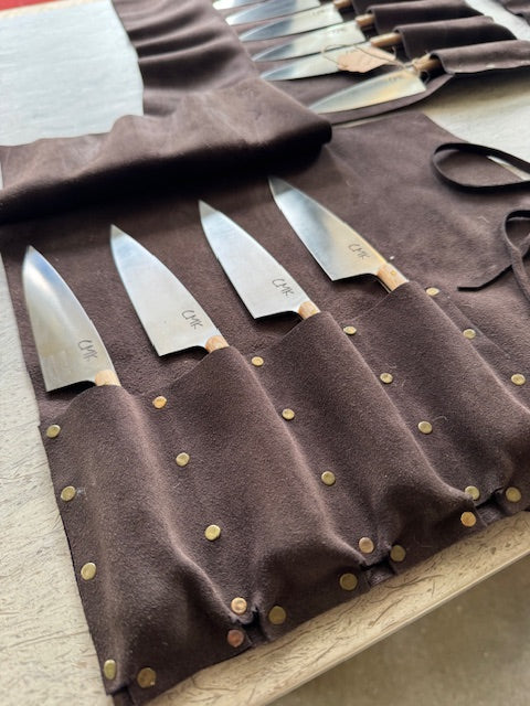 Handmade Steak Knife Set of 4 - Light Maple