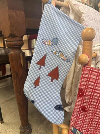 Handcut Applique Stocking - Kids