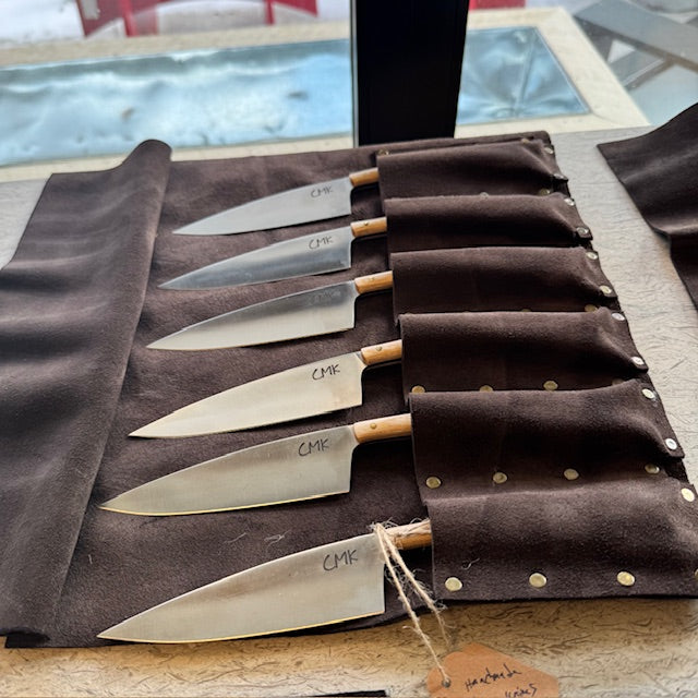 Handmade Steak Knife Set of 6 - Light Maple
