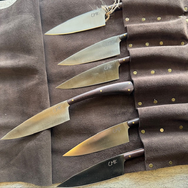 Handmade Steak Knife Set of 6 - Dark Walnut