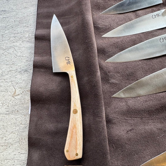 Handmade Steak Knife Set of 6 - Light Maple