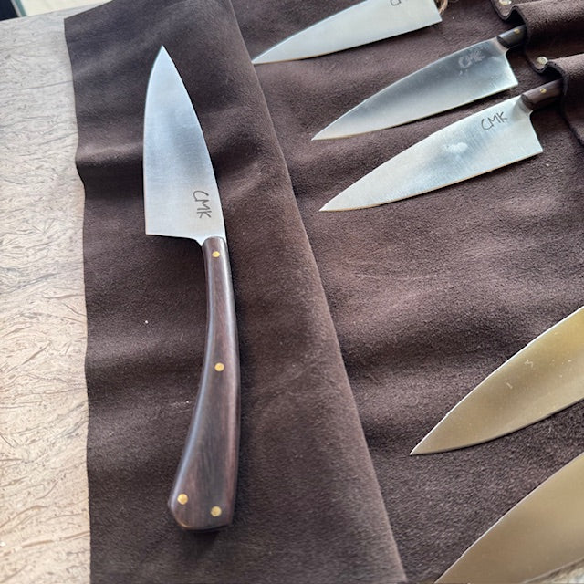 Handmade Steak Knife Set of 6 - Dark Walnut