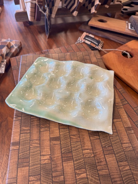 Handmade Egg Tray x 12 Celadon