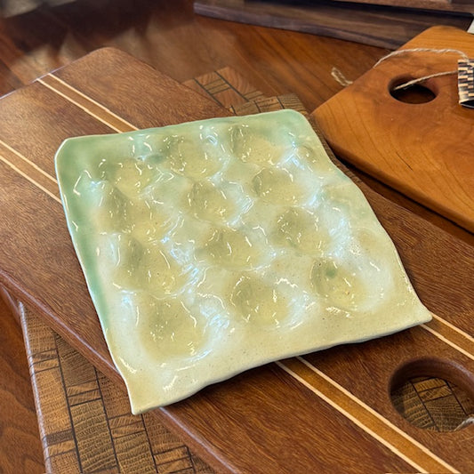 Handmade Egg Tray x 12 Celadon