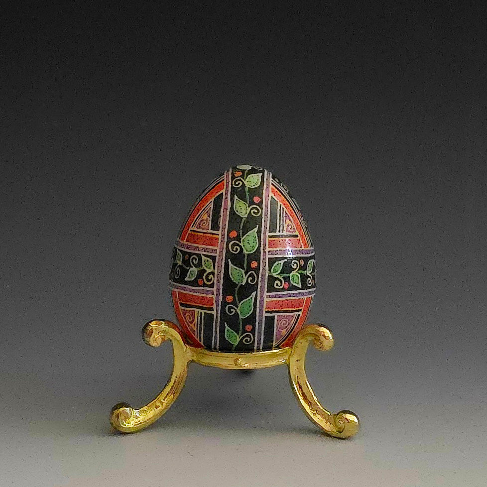 "Iva" Hand Painted Bantam Chicken Eggshell