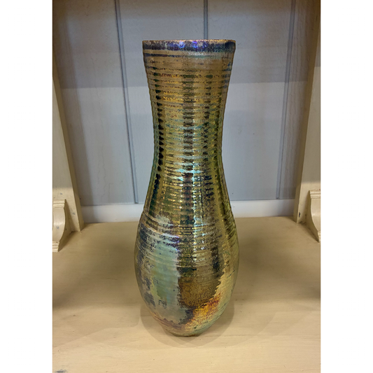 Stoneware Vase with Lustre Glaze