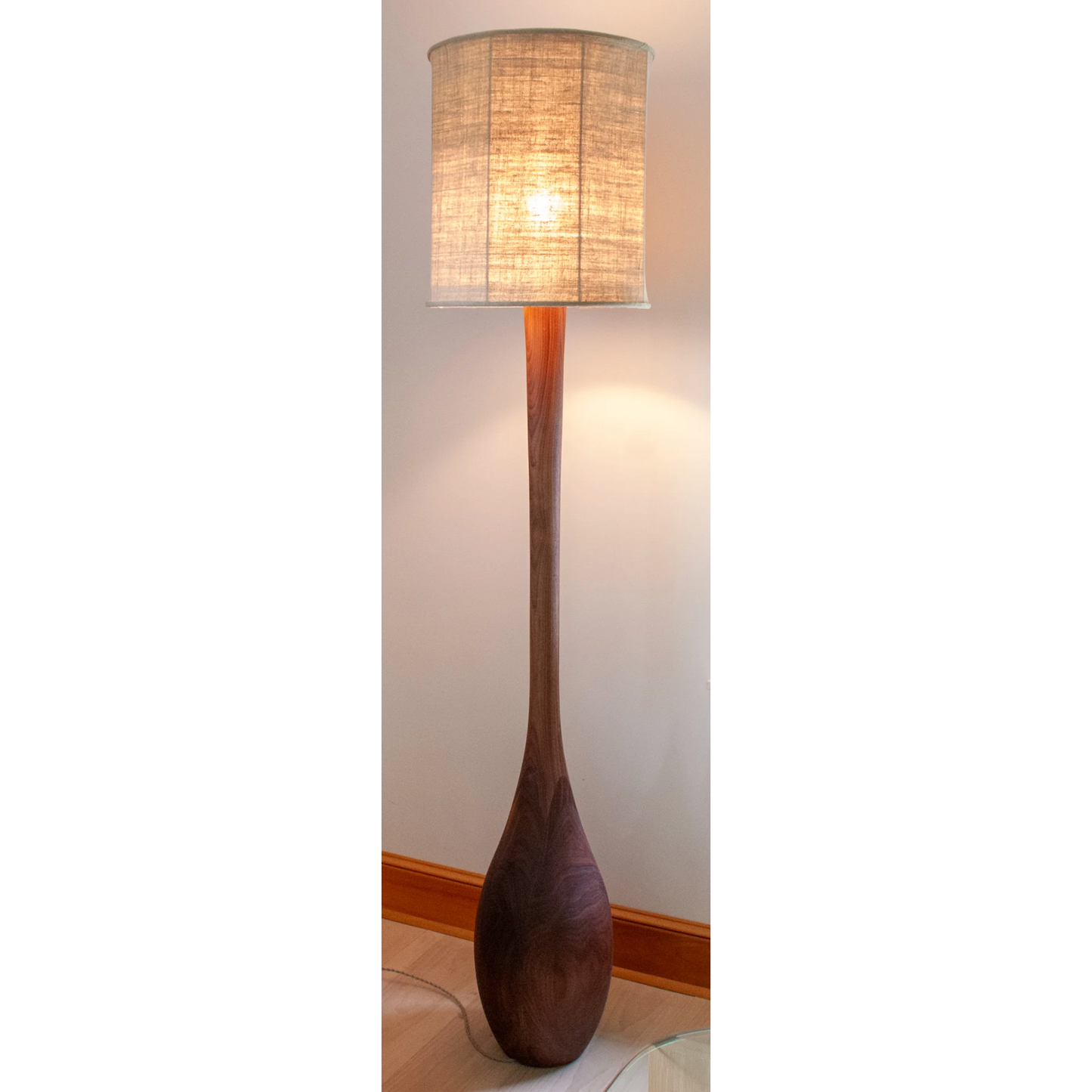 Amphoreus Floor Lamp in Walnut