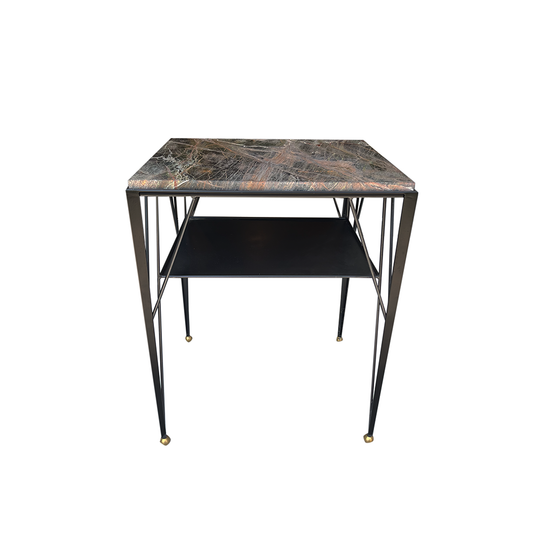 Two-Tier Marble Top Table