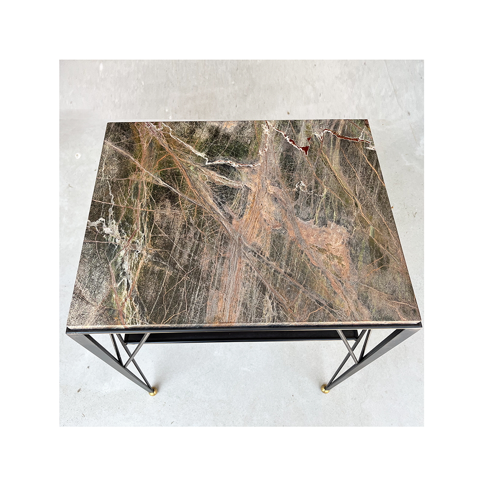 Two-Tier Marble Top Table