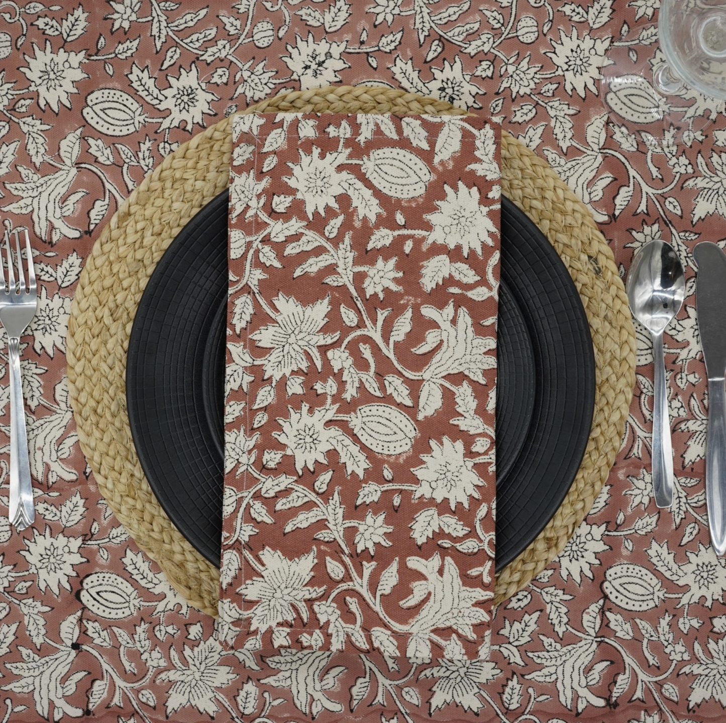 Marnikarnika Hand Block Printed Napkin