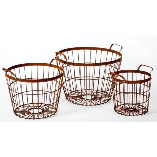 Wrought Iron Nesting Baskets - Set of 3