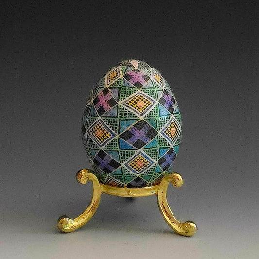 "Pagana" Hand Painted Chicken Egg