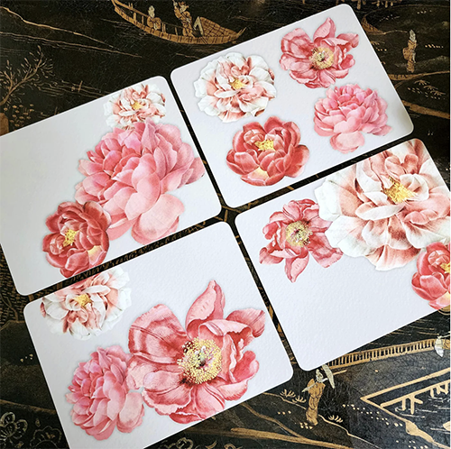 "Peony" Note Cards