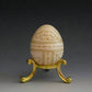 "Plant" Hand Painted Guinea Hen Egg