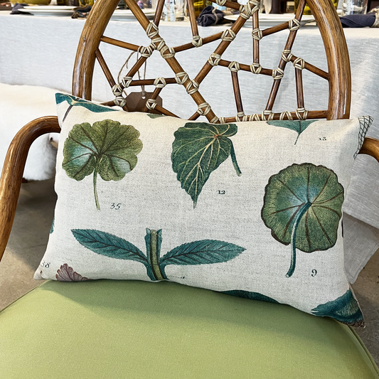 John Derian Leaves Pillow