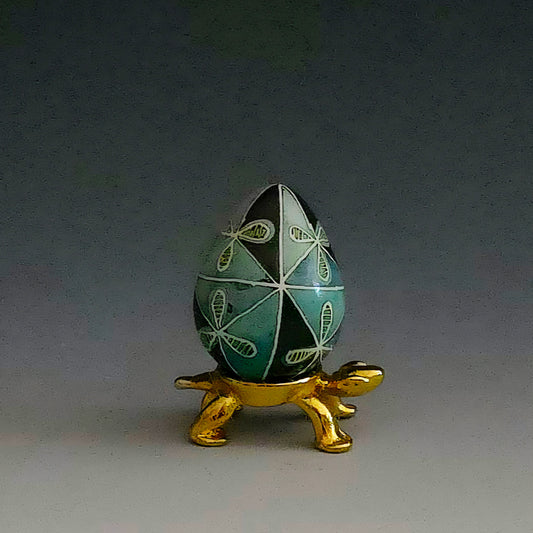"Roses" Hand Painted Bobwhite Quail Egg