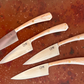 Handmade Steak Knife Set of 4 - Light Maple