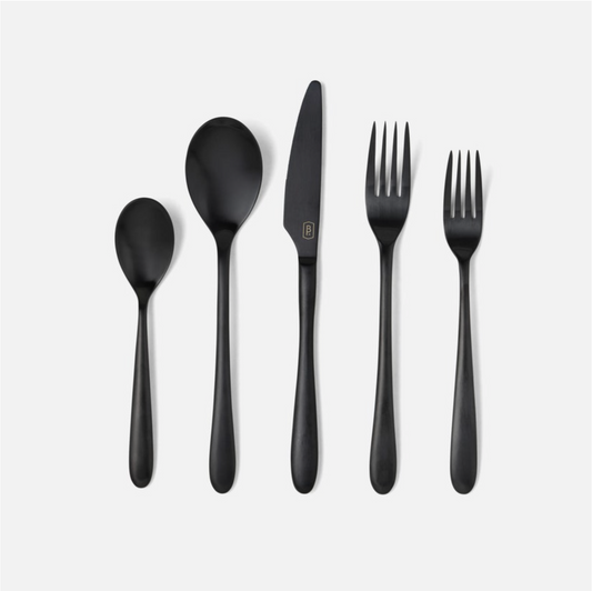 Black Flatware - Set of 5