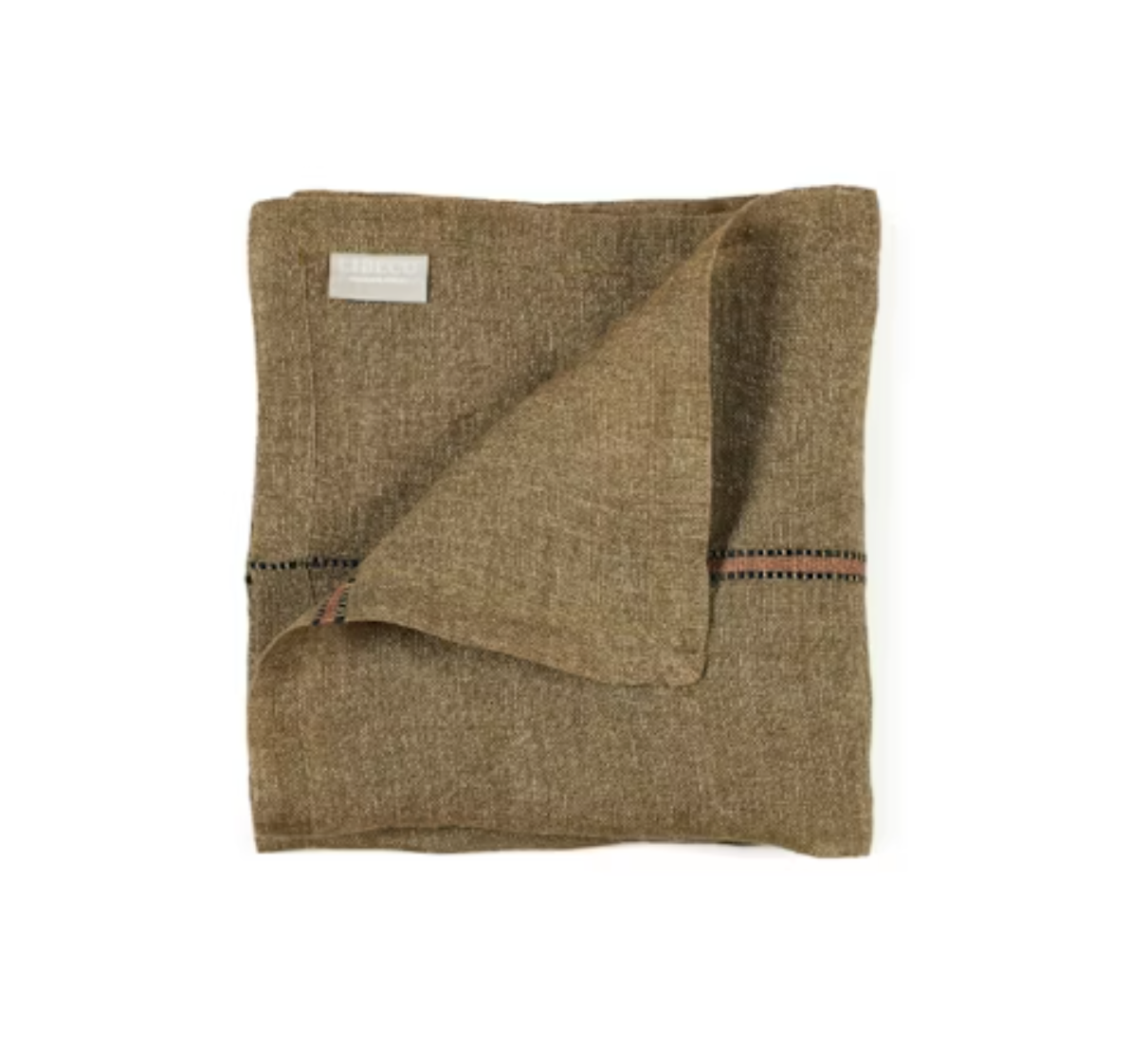 Belgian Linen Marie Napkin - Bronze Stripe