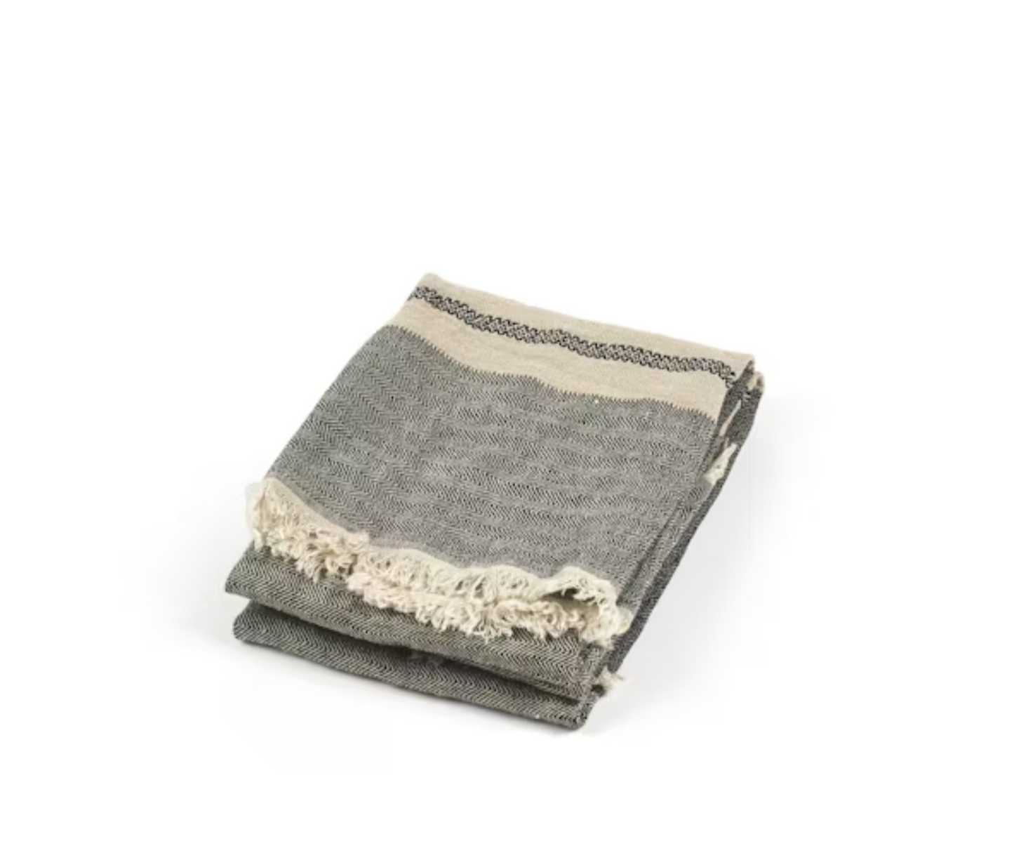 Belgian Linen Guest Towel - Tack Stripe