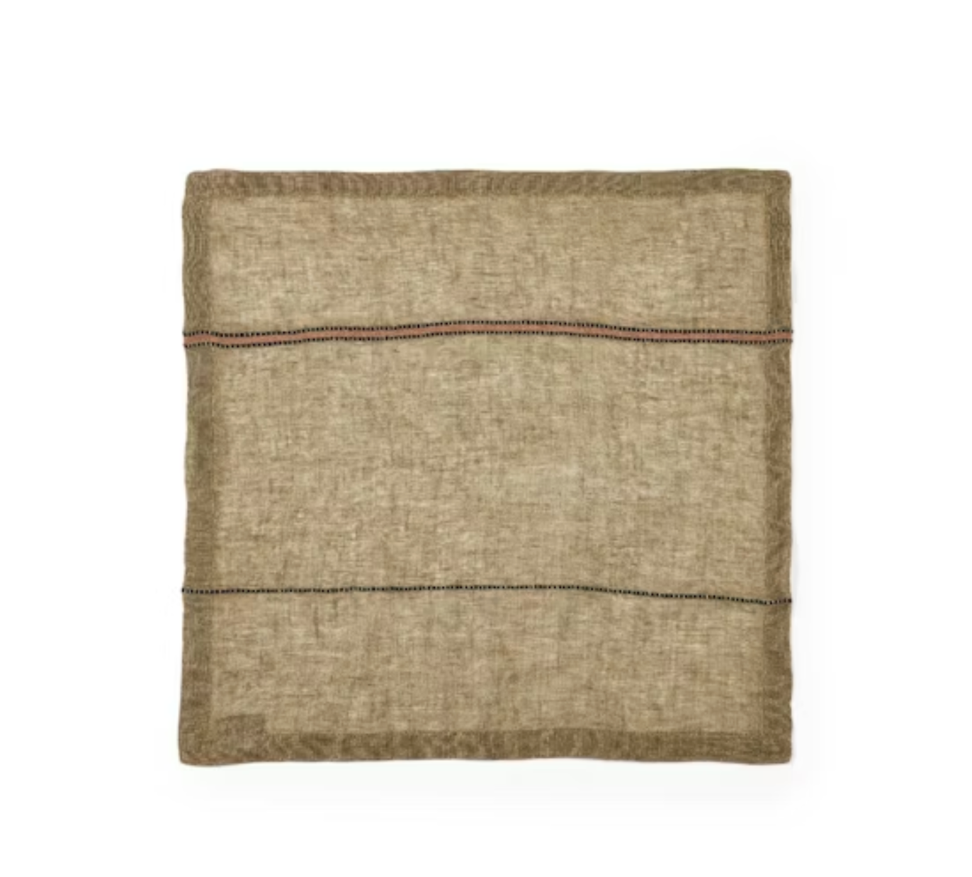 Belgian Linen Marie Napkin - Bronze Stripe