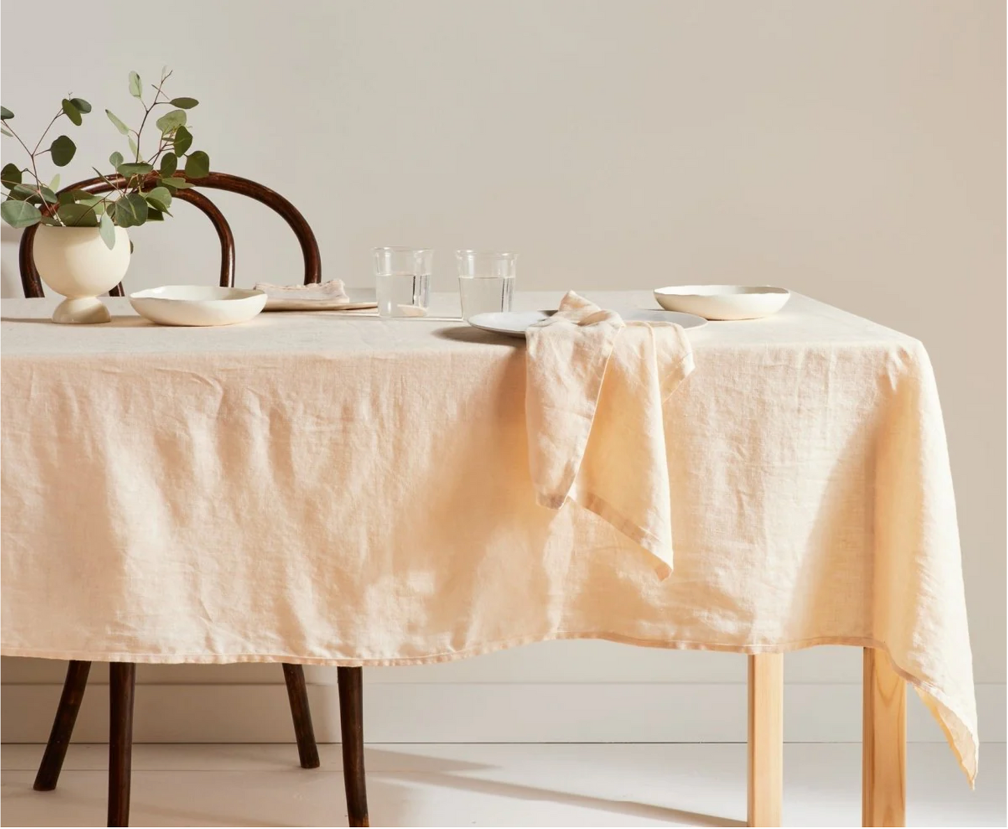 Linen Tablecloth - Nude