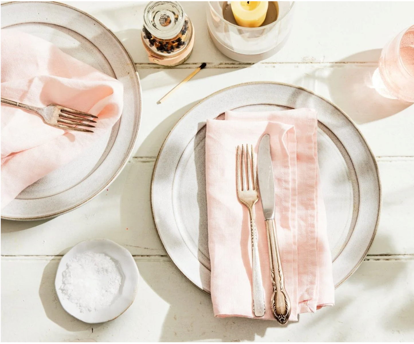 Linen Napkins - Light Pink (Set of 2)