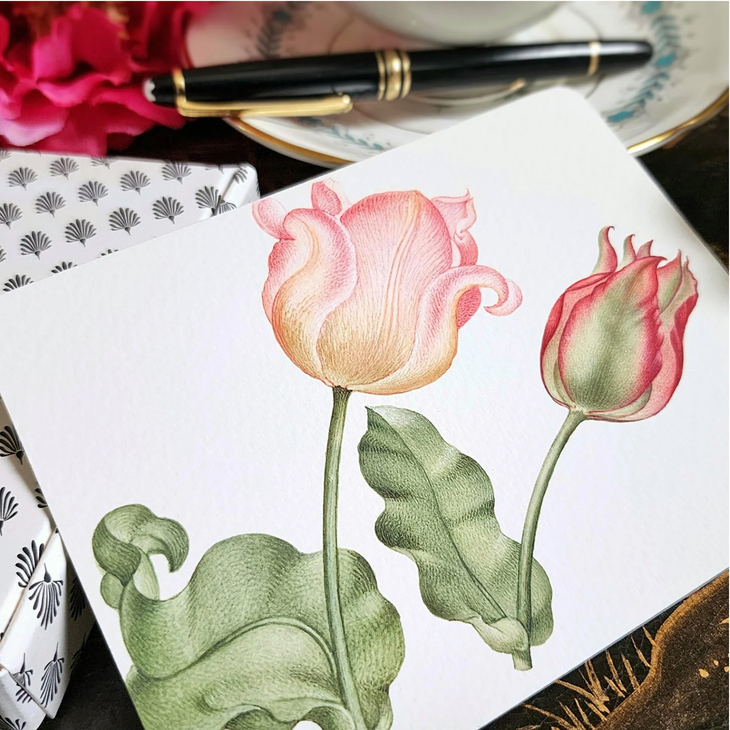 "Parrot Tulips" Note Card