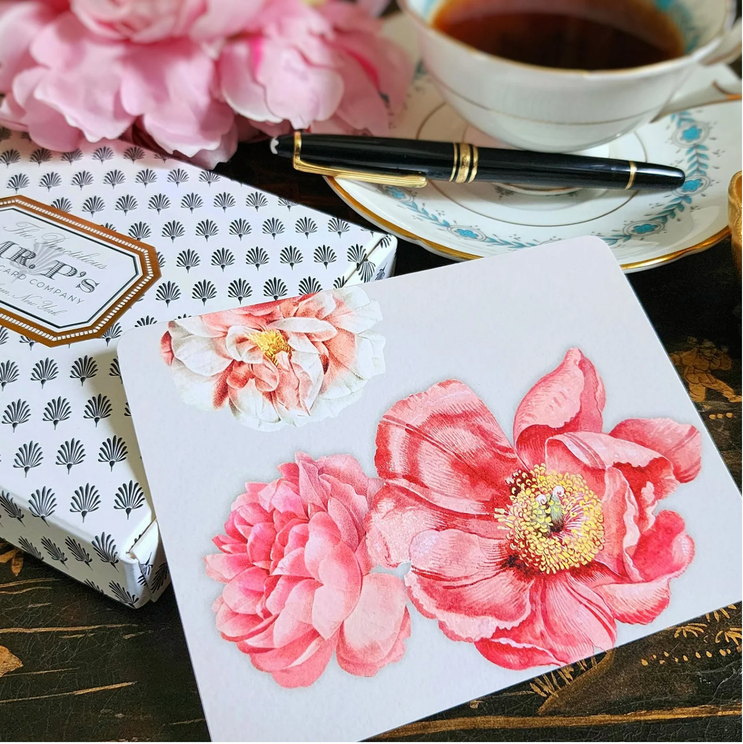 "Peony" Note Card III