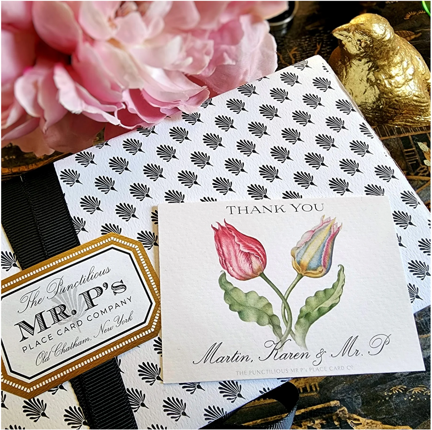 Lavender Parrot Tulips Gift Notes Mr. P's Place Card Co.