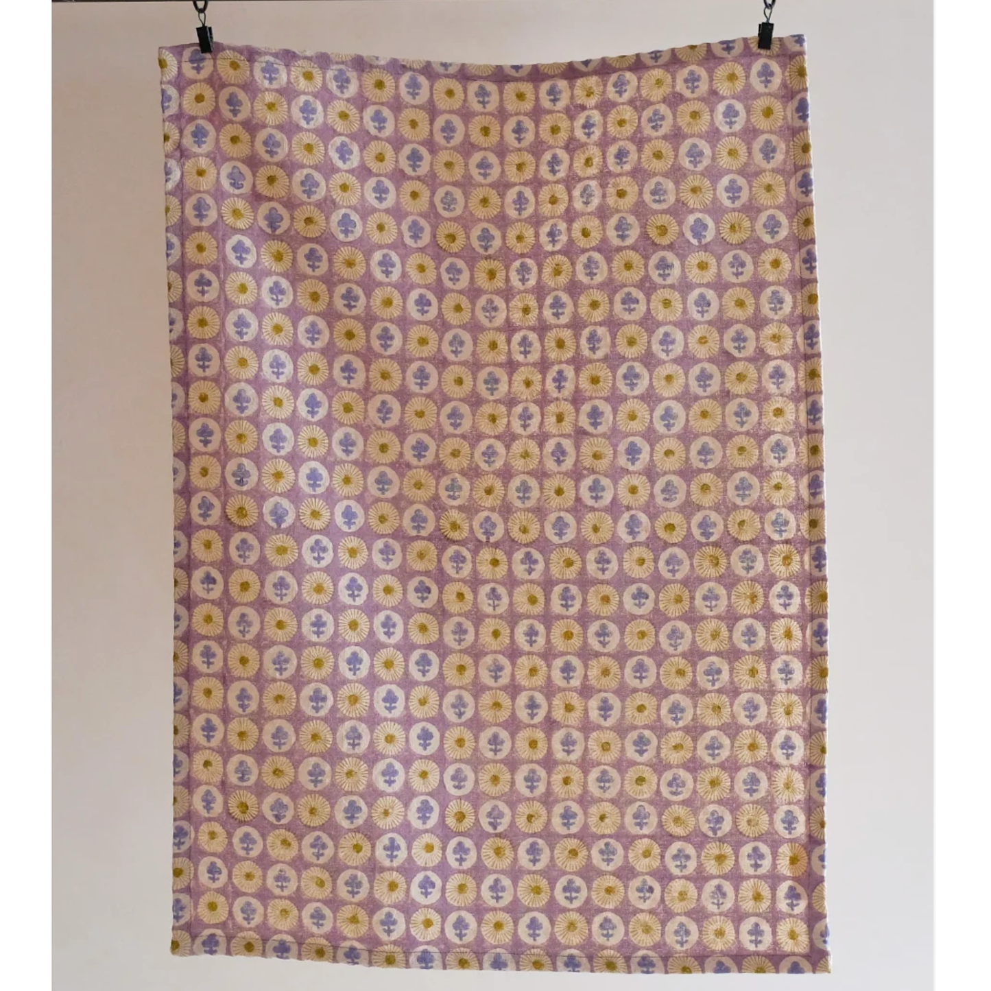 Gauri Waffle Weave Tea Towel in English Lavender