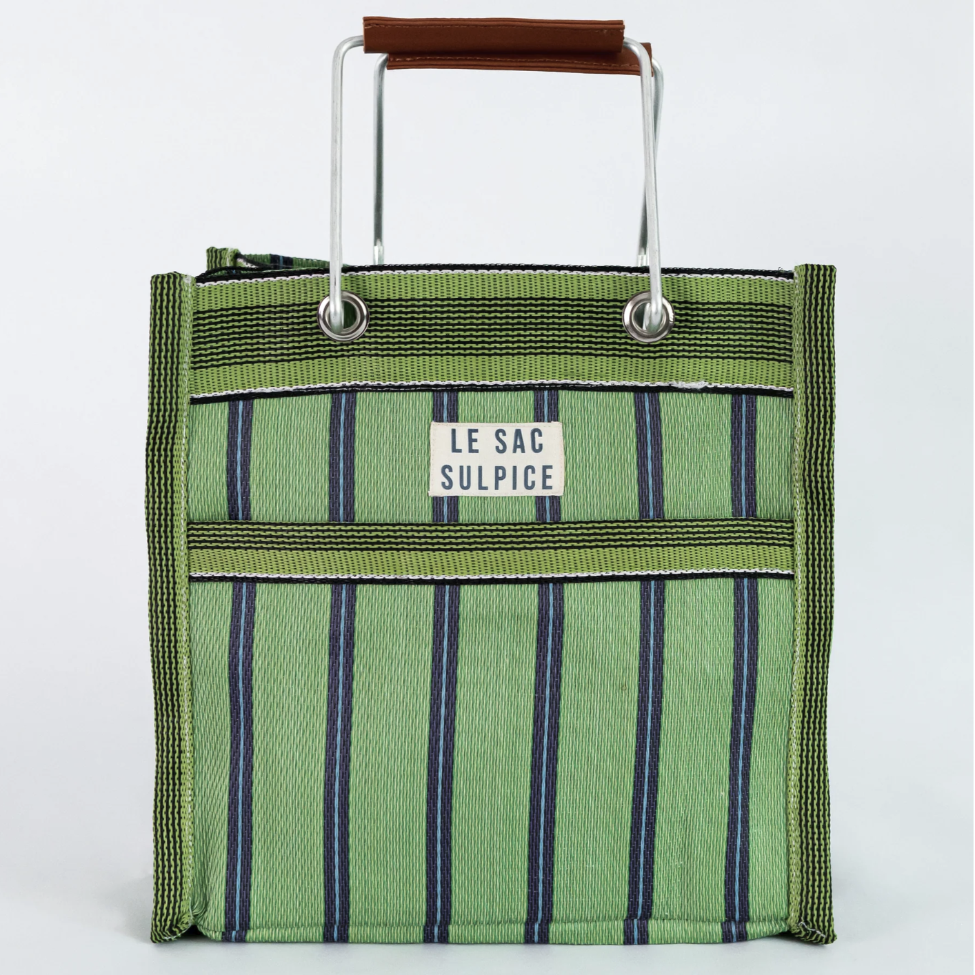 Palma Mini Metal Handle Tote in Verdure