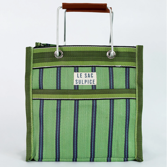Palma Mini Metal Handle Tote in Verdure