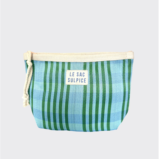 Lavender Havana Large Pouch in Marche Check Le Sac Sulpice