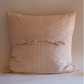 Dim Gray Nargis Hand Block-printed Quilted Euro Sham in Old Rose Soil to Studio