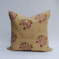 Dark Gray Sara - Hand Block-printed Linen Pillowcase in Harvest Soil to Studio
