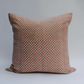 Dark Gray Sara - Hand Block-printed Linen Pillowcase in Harvest Soil to Studio