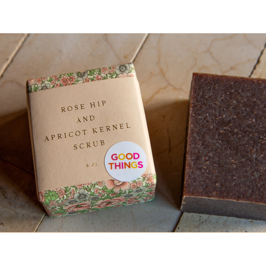 Rosy Brown Rose Hips and Apricot Kernel Soap Saipua