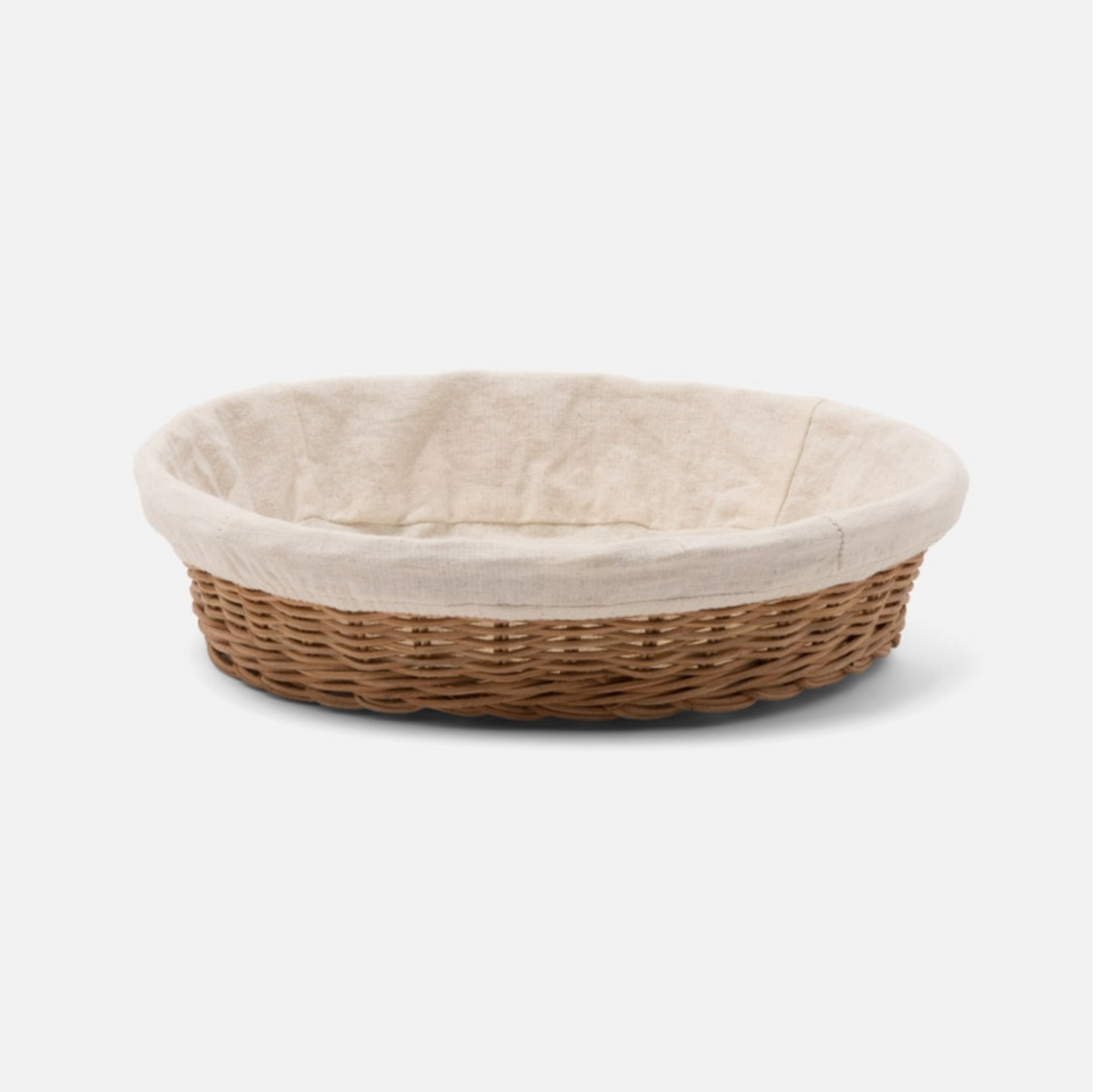 Round Rattan Tray with Liner