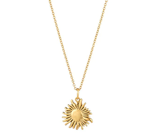 Petite Sunflower Pendant Necklace
