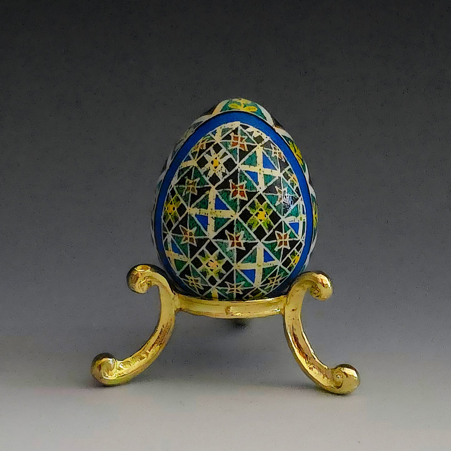"Tamar" Hand Painted Guinea Hen Egg