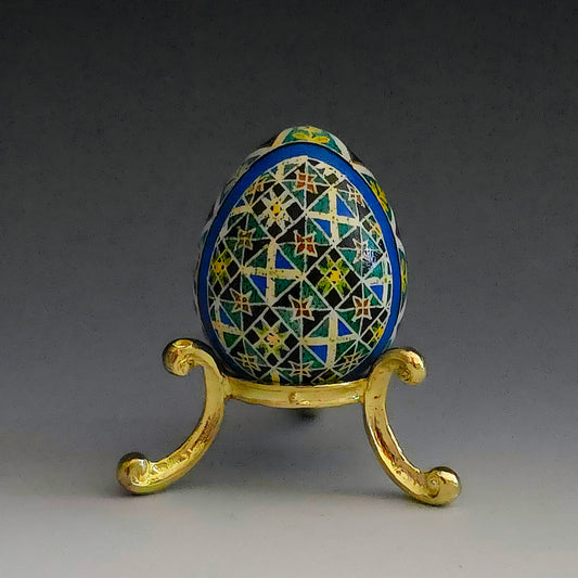 "Tamar" Hand Painted Guinea Hen Egg