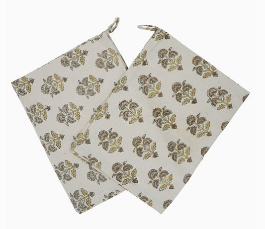 Traffic Light Hand Block Printed Napkin