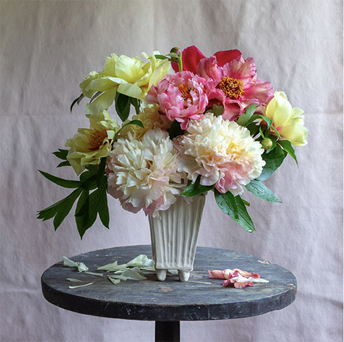 Frances Palmer Hand Built Trapezoid Vase