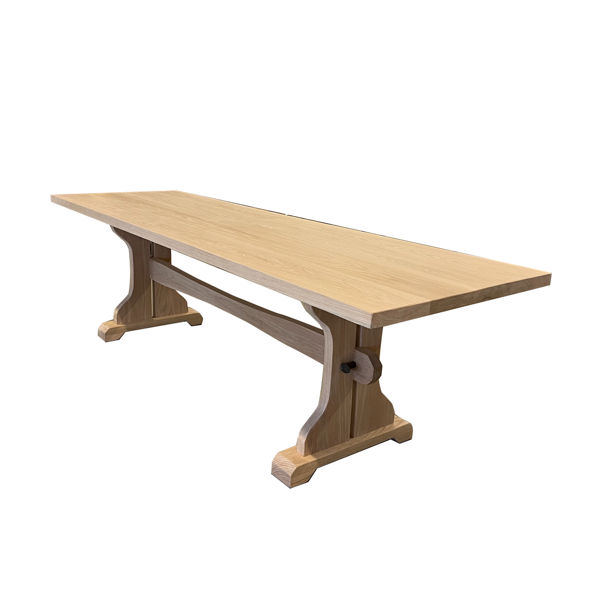 White Smoke Red Oak Trestle Table Jim Herity