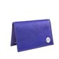 Folded Card Wallet in Blue Iris Leather