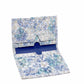 Folded Card Wallet in Watercolor Floral Suede