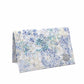 Folded Card Wallet in Watercolor Floral Suede