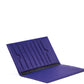 Folded Long Wallet in Blue Iris Leather