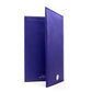 Folded Long Wallet in Blue Iris Leather
